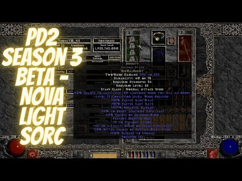 Project Diablo 2 - Season 3 Beta Testing - 200 fcr Light Nova Sorc