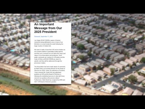 Las Vegas realtor faces backlash over comments on Charlie Kirk shooting