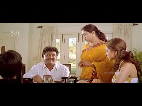 Komal Comes to Deepika Padukone's Home | Comedy Scene | Aishwarya Kannada Movie |