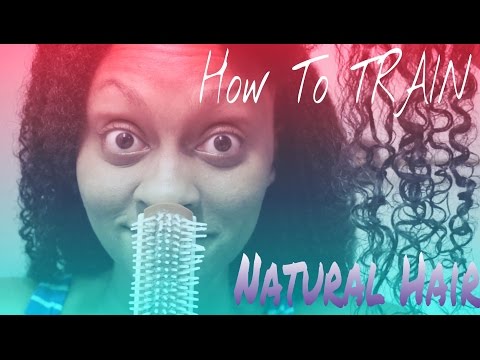 How To TRAIN Your Natural Hair (Denman-ish Brush)