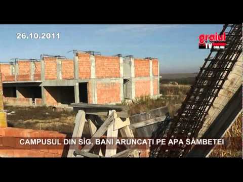 CAMPUSUL DIN SIG, BANI ARUNCATI PE APA SAMBETEI