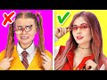 HOW TO BECOME POPULAR || Nerd VS Popular Students Funny School Life and Hacks by 123 GO! SCHOOL