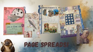 I’m back with Page Spreads! #junkjournal #junkjournalideas 