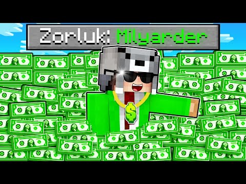 SINIRSIZ PARA MİLYARDERİ ZORLUK SEVİYESİ FİLM 😱 - Minecraft