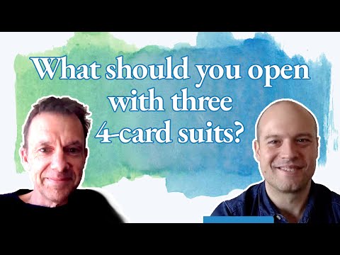 With three 4-card suits, which do you open?
