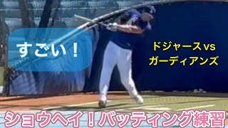 【ショウヘイ！バッティング練習！】山本由伸・先発投手【1番DH・大谷翔平選手】ドジャースvsガーディアンズ@ドジャースタジアム4/1/26 #大谷翔平 #ohtani #dodgers 