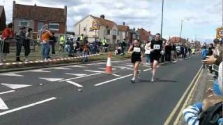 preview picture of video 'Redcar Half Marathon 2011 (part two of three)'