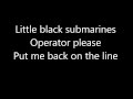 The Black Keys - Little Black Submarines (Lyrics ...
