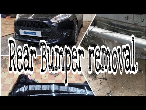 Ford Fiesta 2017 Mk 7.5 Rear Bumper Removal.