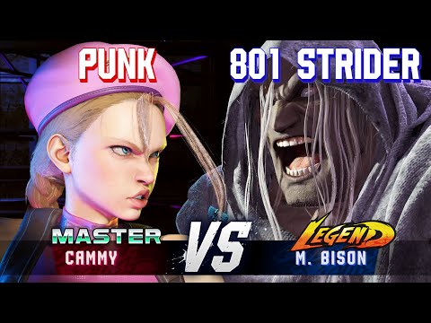 SF6 ▰ PUNK (Cammy) vs 801 STRIDER (M.Bison) ▰ High Level Gameplay