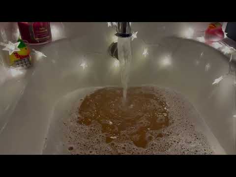 Bathtub Filling ASMR | Cozy Water Sounds with Hot Cocoa Bath Bomb