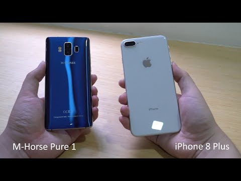 M-Horse Pure 1 vs iPhone 8 Plus