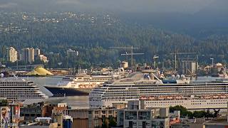 🔴 LIVE Vancouver — Discovery Princess, Koningsdam, Star Seeker, Roald Amundsen | Cruise Ships May 23