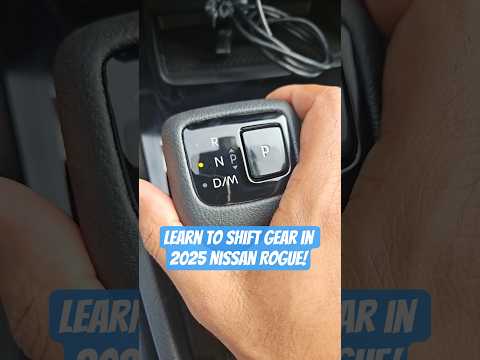 Part of a video titled How to shift to a neutral gear in 2025 #Nissan #Rogue ... - YouTube