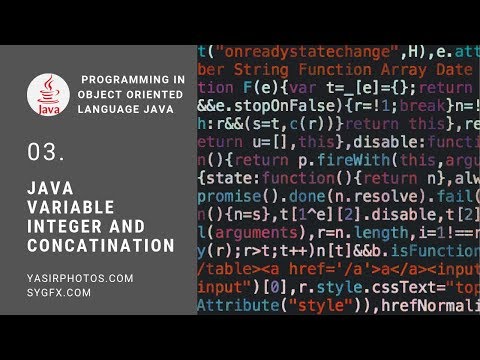 Java Object Oriented Programming Tutorial For Beginners Urgent Variable And Concatenation