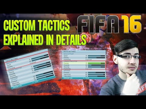 FIFA 16 CUSTOM TACTICS EXPLAINED IN DETAILS - BEST CUSTOM TACTIC GUIDE