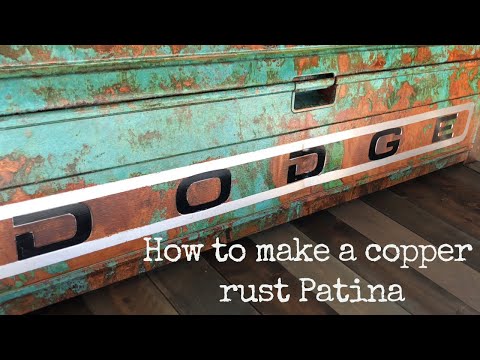How to get Make a copper and rust patina