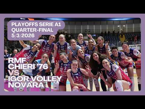 🏐Igor Volley Novara vs RMF Chieri '76 | QuarterFinal Serie A1 Tigotà Playoffs | Italian League Women