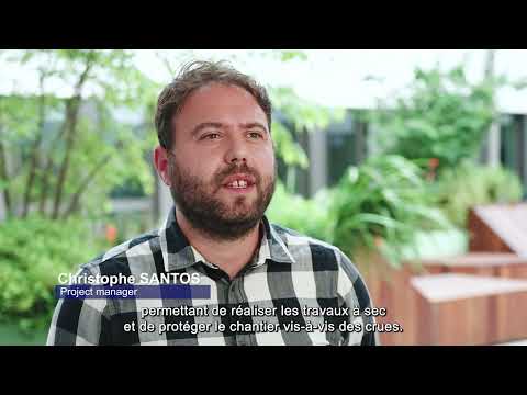 Construction de la centrale hydroélectrique de Feurs par Shema