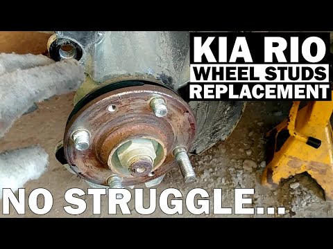 KIA RIO Broken Front Wheel Stud EASIEST Replacement | 2011-2017 models