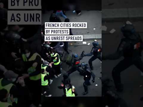 French cities rocked by protests as unrest spreads