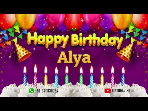 Alya Happy birthday To You - Happy Birthday song name Alya 🎁