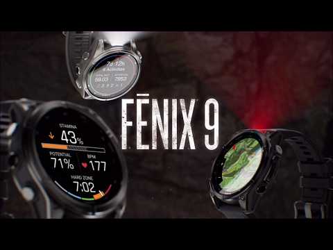 Išmanusis laikrodis Garmin fēnix® 9 – 43mm, Titanas su akmenėlių pilkos spalvos silikoniniu dirželiu | 010-04761-11