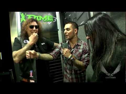 DEAN GUITARS NAMM 2012 - TESTAMENT interview, special guest KERRY KING