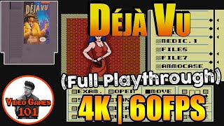 Déjà Vu (NES) | Full Playthrough | 4K 60FPS | Video Games 101