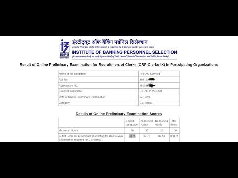 download lagu mp3 mp4 Ibps Clerk Marks Card, download lagu Ibps Clerk Marks Card gratis, unduh video klip Ibps Clerk Marks Card
