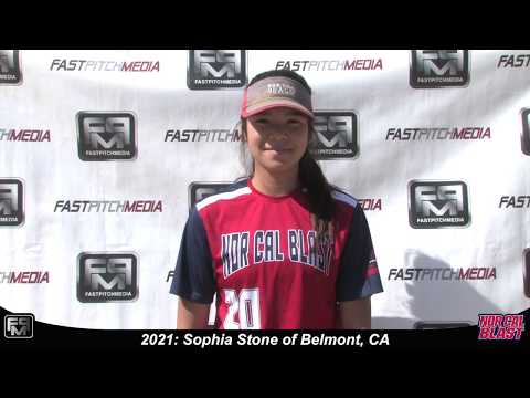 2021 Sophia Stone Catcher Softball Skills Video - Norcal Blast