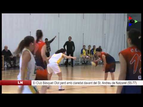 El CB Olot fa una mala primera meitat de partit i es veu superat pel Sant Andreu de Natzaret (55-77)