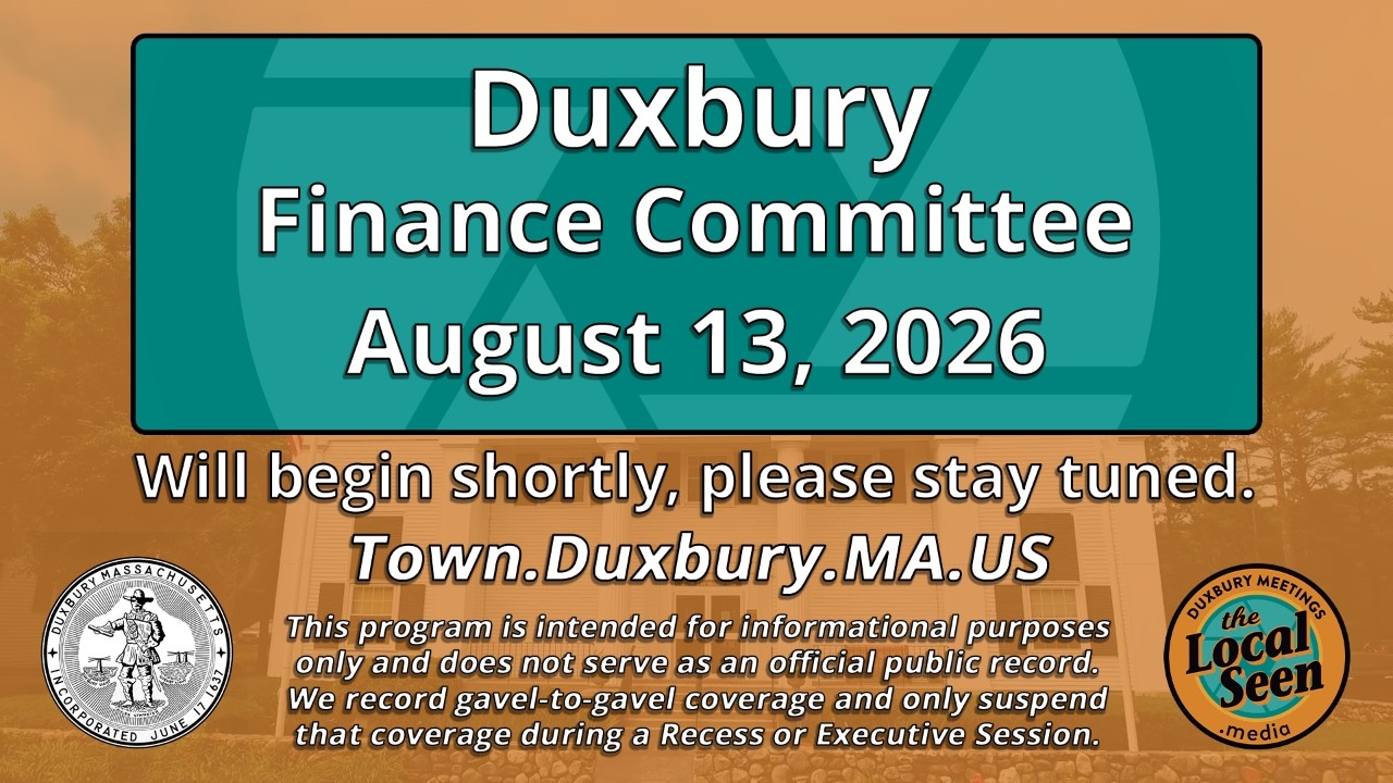 From the Finance Committee