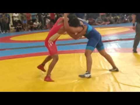 Under 15 national wrestling championship 75 kg weight category bronze medal bought BIH. VS RAJ.😈💪