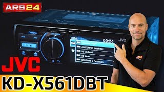 JVC KD-X561DBT | 1-DIN Autoradio mit Rückfahrkamera-Funktion | ARS24