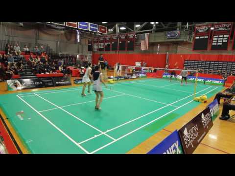 2017 Yonex Boston Open Badminton - Beiwen Jingyou x Tai Yi Jenna Gozali LD Finals Cam 1 Part 2