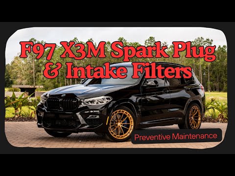 BMW X3M Spark Plug Replacement and Air Filter Inspection | S58 Preventive Maintenance 