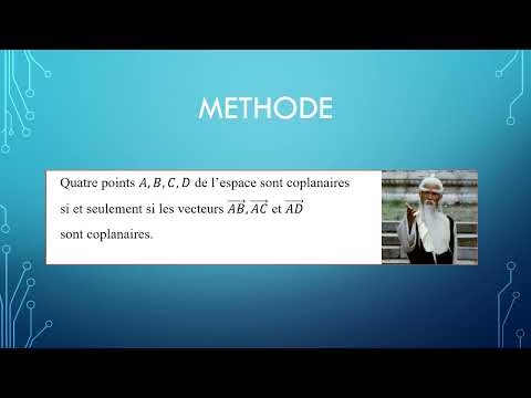 Montrer que 4 points ne sont pas coplanaires