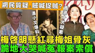 香港疑案！梅艷芳骨灰被盜，梅啓明巨額懸紅尋梅姐骨灰，崩潰跪地大哭喊冤，報案索償，網民質疑：賊喊捉賊？名人竟成勒索對象。