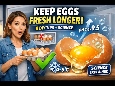 8 Scientific Ways to Keep Eggs Fresh Longer | Kitchen DIY Tips 🥚