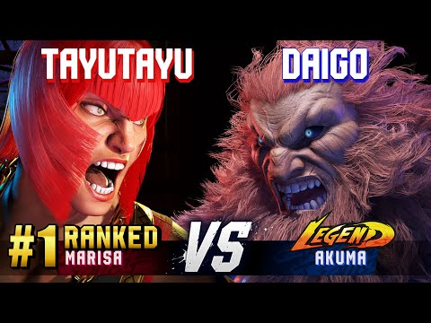 SF6 ▰ TAYUTAYU (#1 Ranked Marisa) vs DAIGO (Akuma) ▰ High Level Gameplay