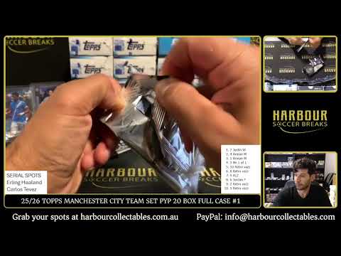 Break #1 - 25/26 Topps Manchester City Team Set PYP 20 Box Full Case