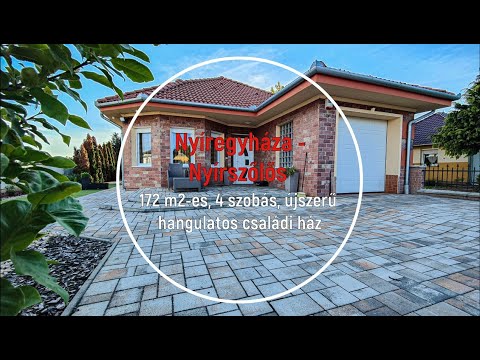 Eladó családi ház Nyíregyháza - Nyírszőlős - 172 m2-es, 4 szobás, újszerű, hangulatos családi ház
