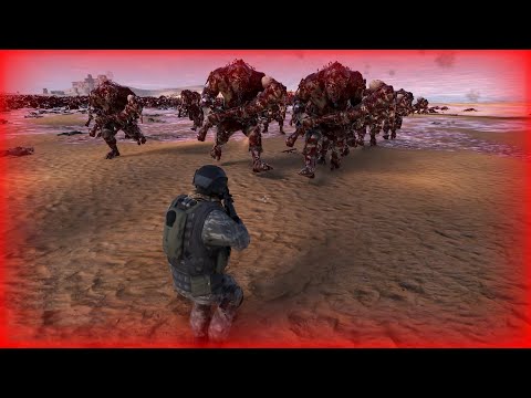 Modern Army Surrounded by Giant Trolls! Modern Army vs Trolls  - Ultimate Epic Battle Simulator 2