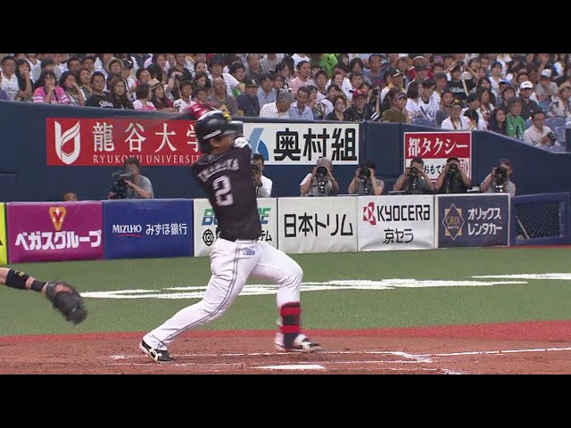 【6回表】狙っていた逆方向へ!! ホークス・今宮の2点タイムリー!! 2018/8/18 Bs-H