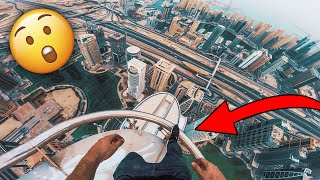 Nearly FALLING From A 400 Meter Skyscraper 🤢
