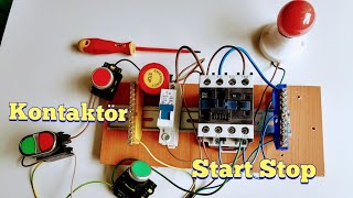 Kontaktör Uzaktan kumanda bağlantısı,Acil stop butonu ve çift (iki)start stop butonu nasıl bağlanır?