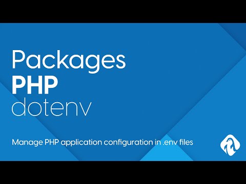 Пакеты PHP - Dotenv управляет конфигурацией приложения PHP в файлах .env