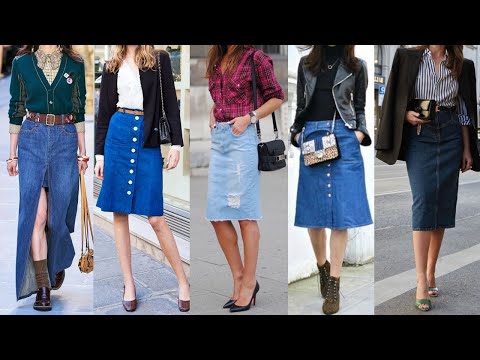 Las FALDAS VAQUERAS SIGUEN EN TENDENCIA LLEVALAS EN TUS LOOKS DE OTOÑO DE INVIERNO