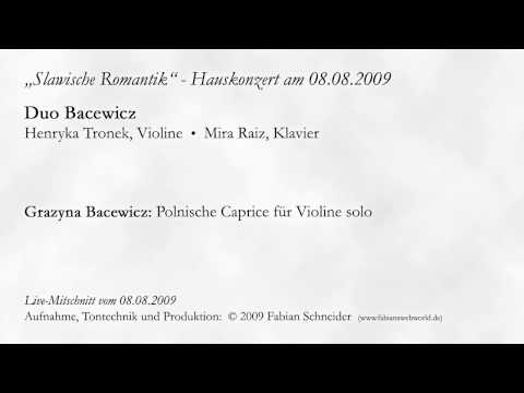 Duo Bacewicz: Grazyna Bacewicz - Polnische Caprice für Violine solo